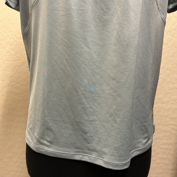Under Armour RUSH Vent T-Shirt NEW Slate Blue Fitted Stretch Mesh Size L - Picture 7 of 12